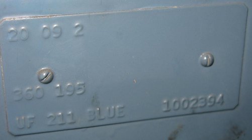 The M-Plate from my 1963 Volkswagen Panel Bus